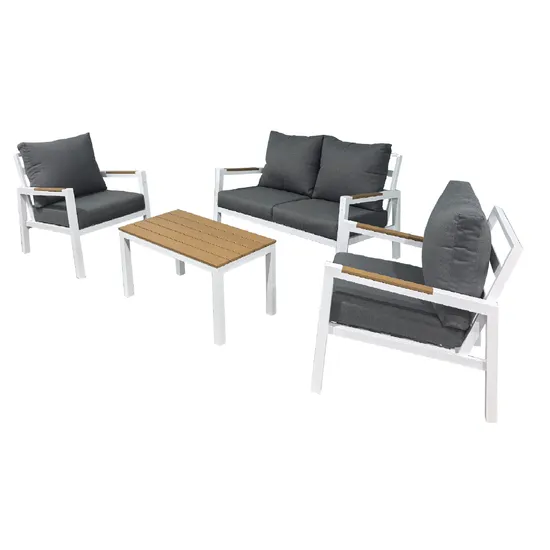 Yn9021 Alum High Quality Outdoor Furniture Patio Sofa Set for Hotel Project